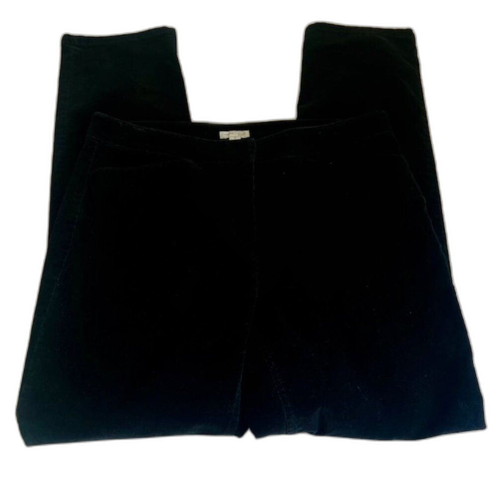 J.Jill stretch black corduroy womens pants comfortable office core workwear